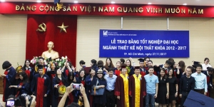 Lễ trao bằng tốt nghiệp ngành thiết kế nội thất khóa 2012- 2017