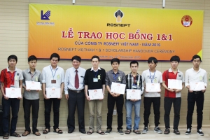 49 sinh viên Đại học Kiến trúc TP.Hồ Chí Minh nhận học bổng Rosneft Việt Nam