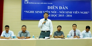 Diễn đàn “Nghe sinh viên nói - Nói sinh viên nghe” năm học 2015 - 2016