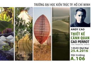 Mời tham dự buổi nói chuyện chuyên đề về kiến trúc cảnh quan
