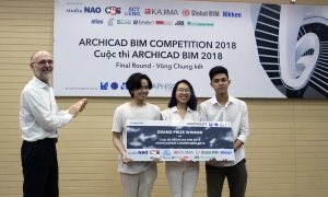 Sinh viên ĐH Kiến trúc TP.HCM đạt giải Nhất ARCHICAD BIM 2018