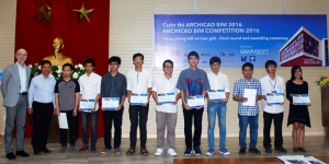 Sinh viên ĐH Kiến trúc TP.HCM giành giải Nhất cuộc thi ARCHICAD BIM 2016
