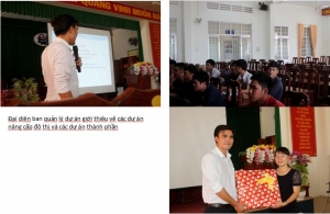 Sinh viên lớp KD13-TNB (khoa Kỹ thuật Đô thị) tham quan thực tế tại tỉnh Trà Vinh