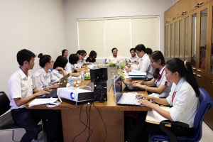 Hội sinh viên Trường làm việc với Hội sinh viên TP.HCM