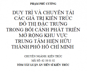 Mời tham dự buổi bảo vệ luận án tiến sĩ cấp trường của NCS Phạm Phú Cường