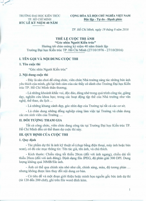 Mời tham dự Cuộc thi ảnh
