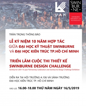 Mời tham dự Lễ Kỷ niệm 10 năm hợp tác giữa UAH và Swinburne