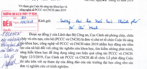 Mời tham gia cuộc thi sáng tạo khoa học và công nghệ về PCCC & CHCN 2019