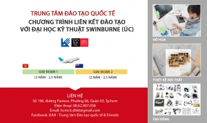 Thông báo Tuyển sinh bậc đại học Chương trình liên kết đào tạo các ngành giữa Trường Đại học Kiến Trúc TP. Hồ Chí Minh và Trường Đại học Kỹ thuật Swinburne (Úc)